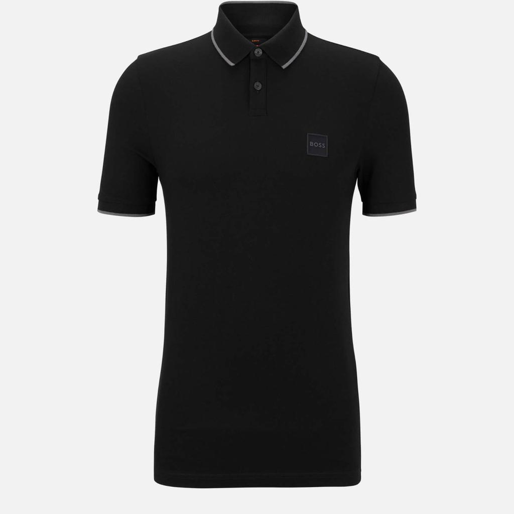 BOSS Orange BOSS Orange Men s Passertip Polo Shirt Black Polo Shirts BeyondStyle