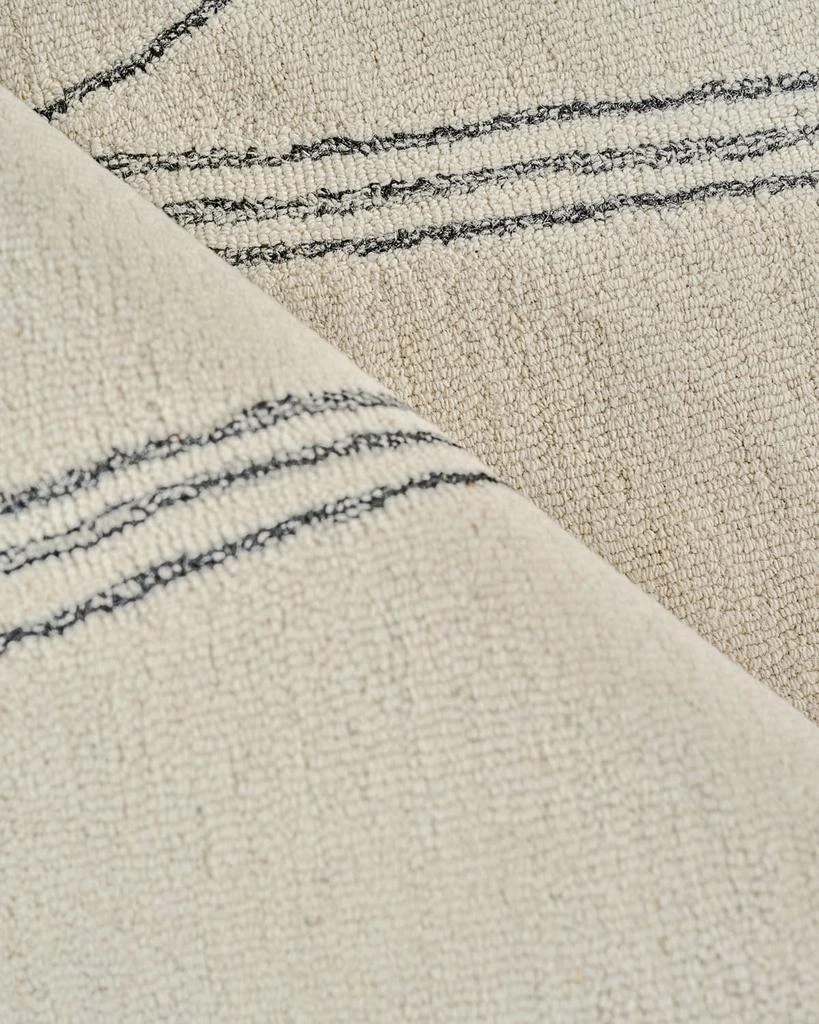 Exquisite Rugs Tangiers Hand-Tufted Ivory/Black Rug, 6' x 9' 4