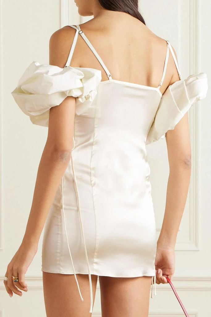 Jacquemus Chouchou convertible satin mini dress 3