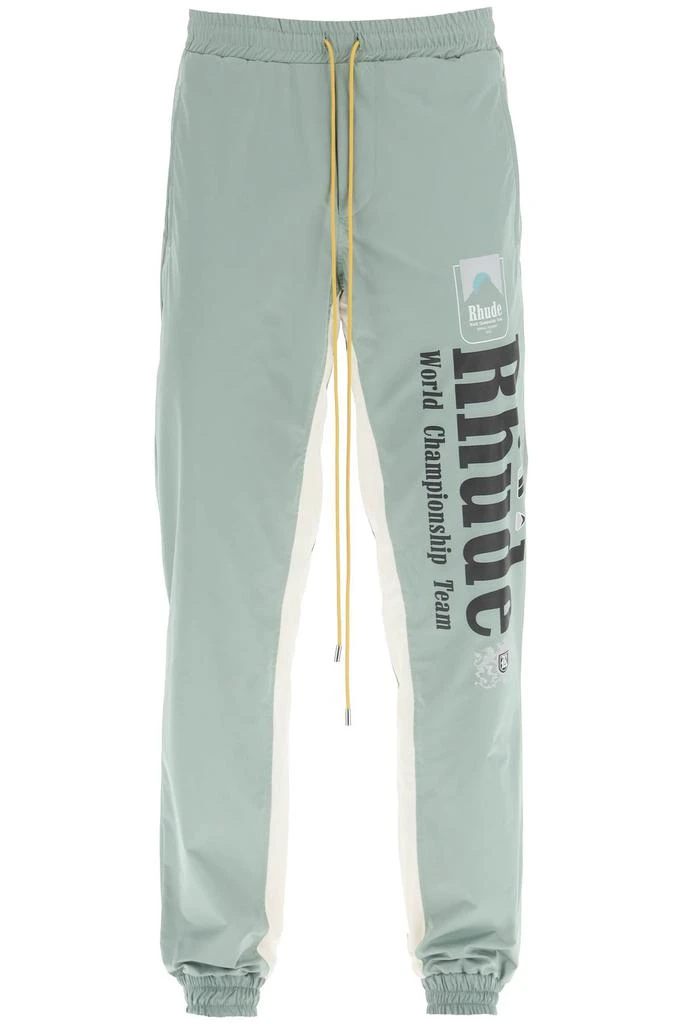 RHUDE bicolor 'senna flight' pants 1