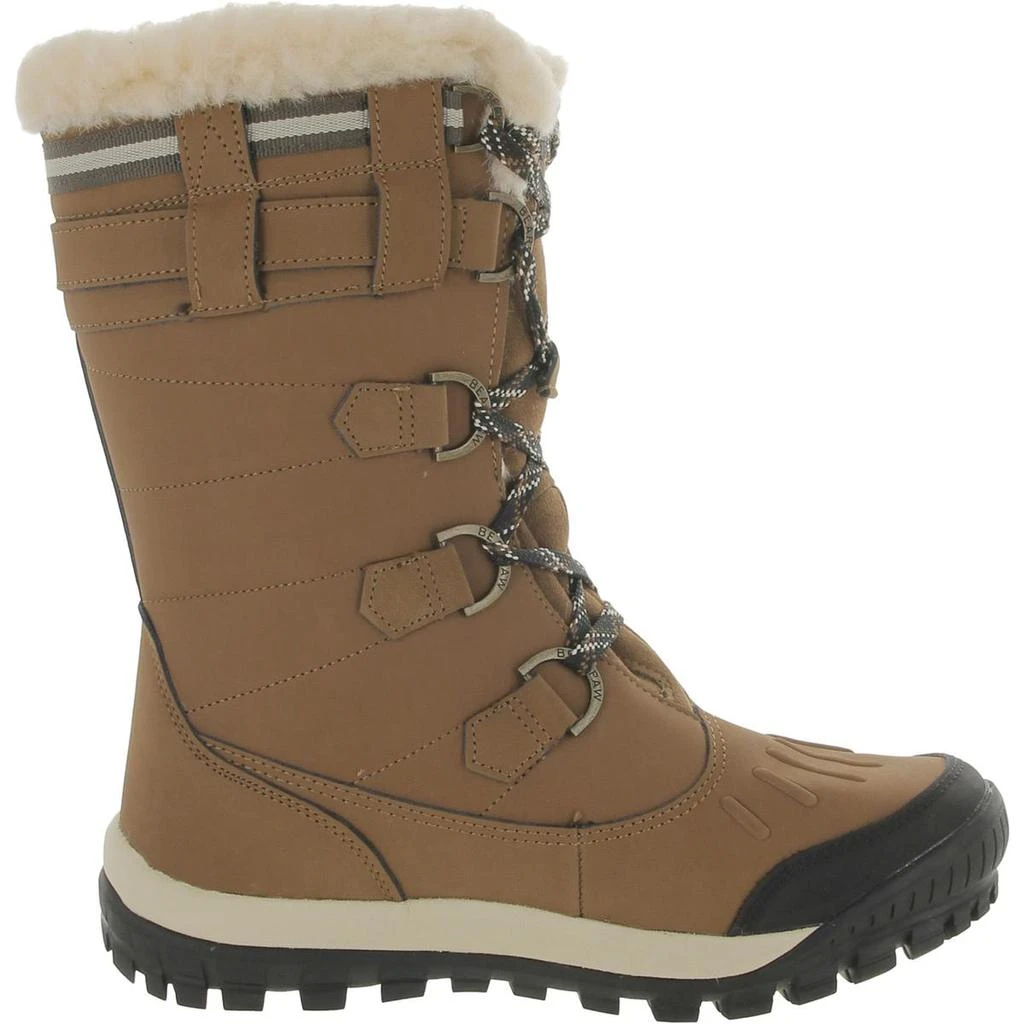 Bearpaw Bearpaw Womens Desdemona Leather Faux Fur Lined Snow Boots 5