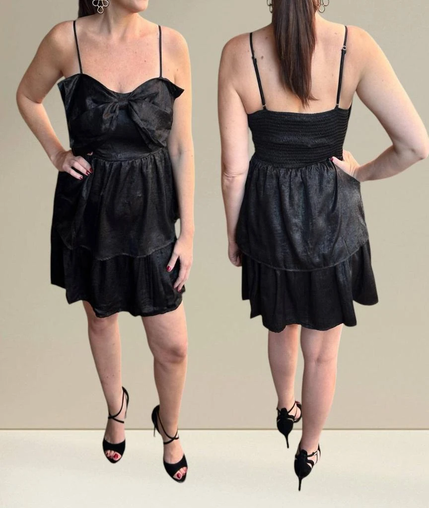 Vine & Love Vine & Love - Adjustable Strap Smocked Back Mini Dress 1