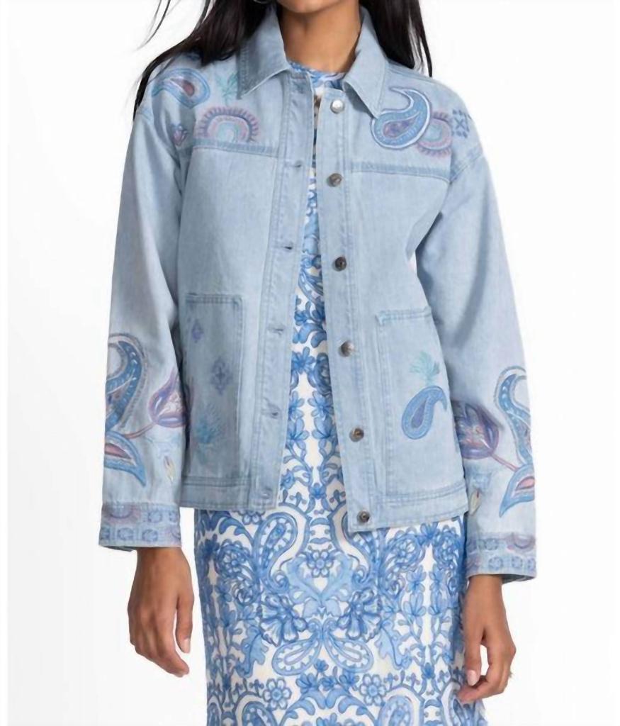 Johnny Was Johnny Was - TRAPUNTO DENIM CHORE JACKET NEILLY