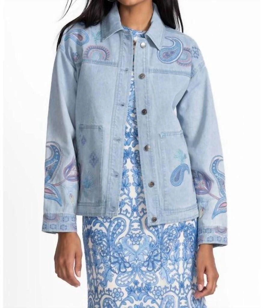 Johnny Was Johnny Was - TRAPUNTO DENIM CHORE JACKET NEILLY 1