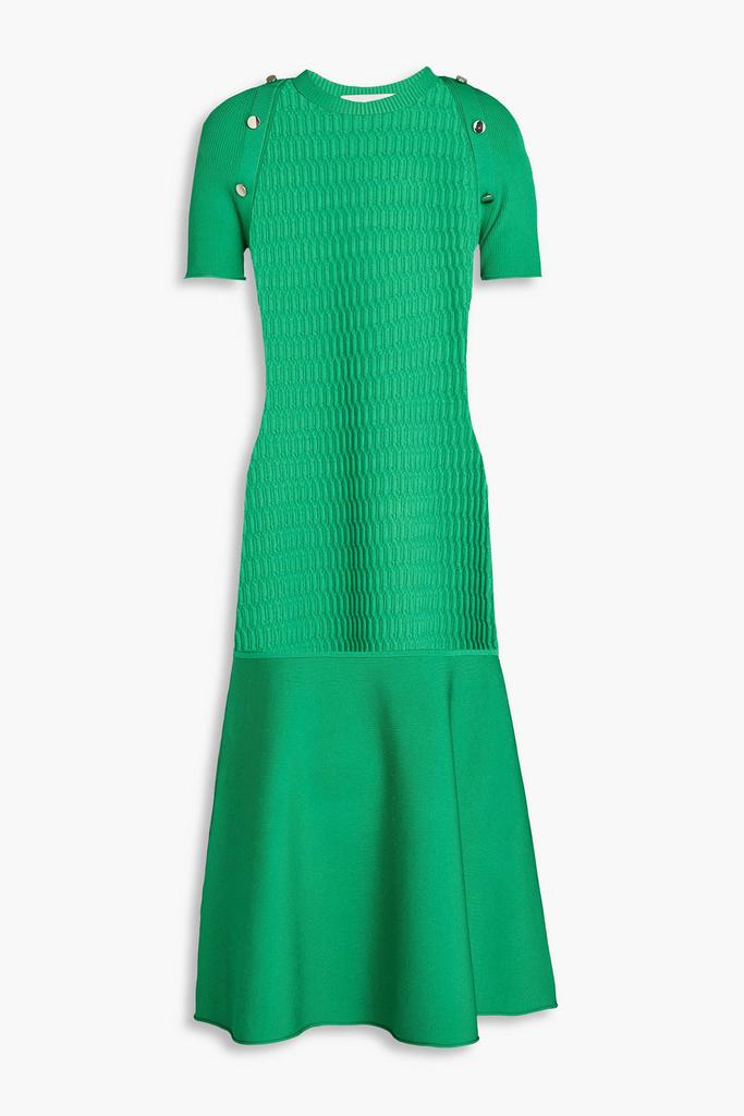3.1 Phillip Lim Button-embellished knitted midi dress