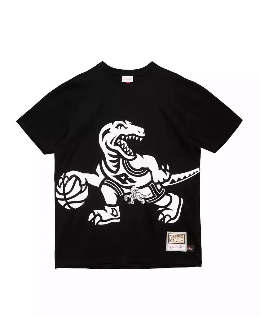 Mitchell & Ness Men's Black Toronto Raptors Hardwood Classics Big Face 2.0 T-Shirt 2