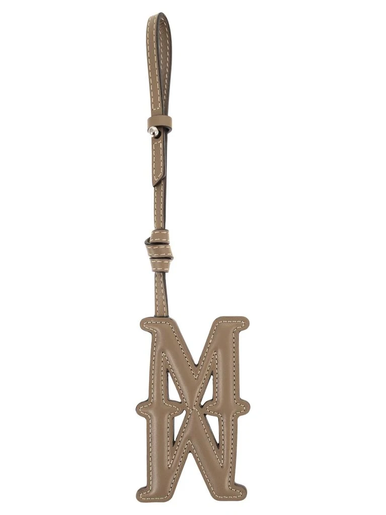 Max Mara Mxalacca - Leather Keyring With Logo