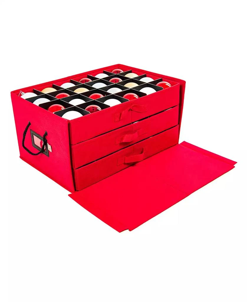 Santa's Bag Christmas Ornament Storage Box with Drawers 2