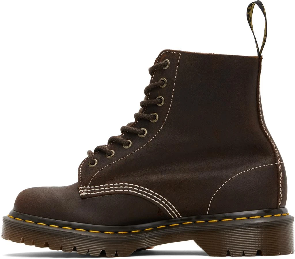 Dr. Martens Brown 1460 'Made In England' Wax Commander Lace-Up Boots 3