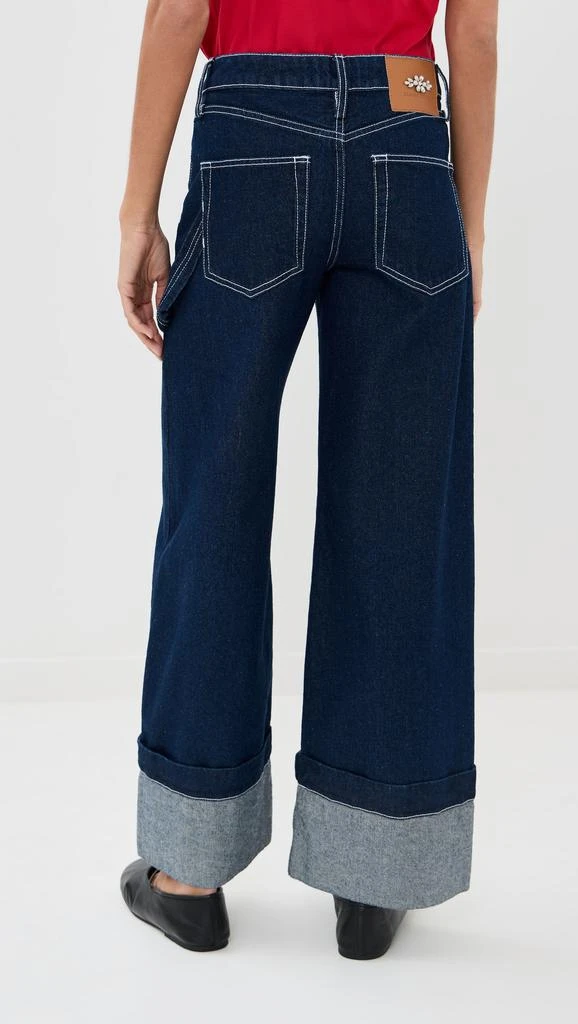 Simone Rocha Straight Cuff Detail Boyfriend Jeans 2