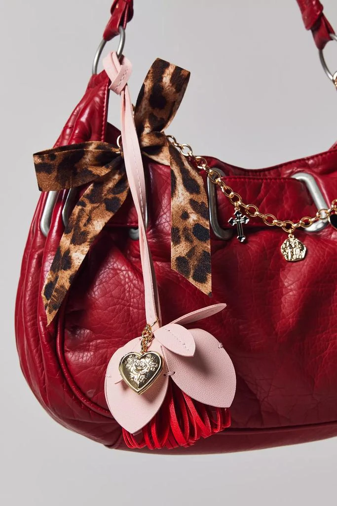Urban Outfitters Superbloom Floral Faux Leather Bag Charm 3