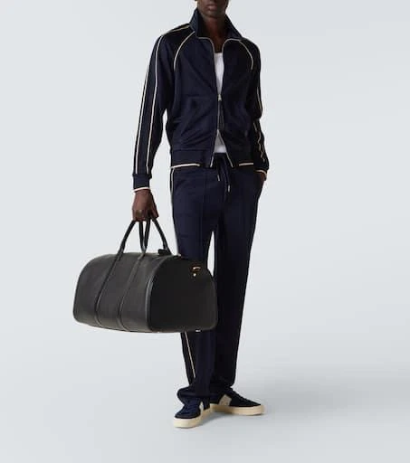 Tom Ford Cambridge leather-trimmed suede sneakers 2