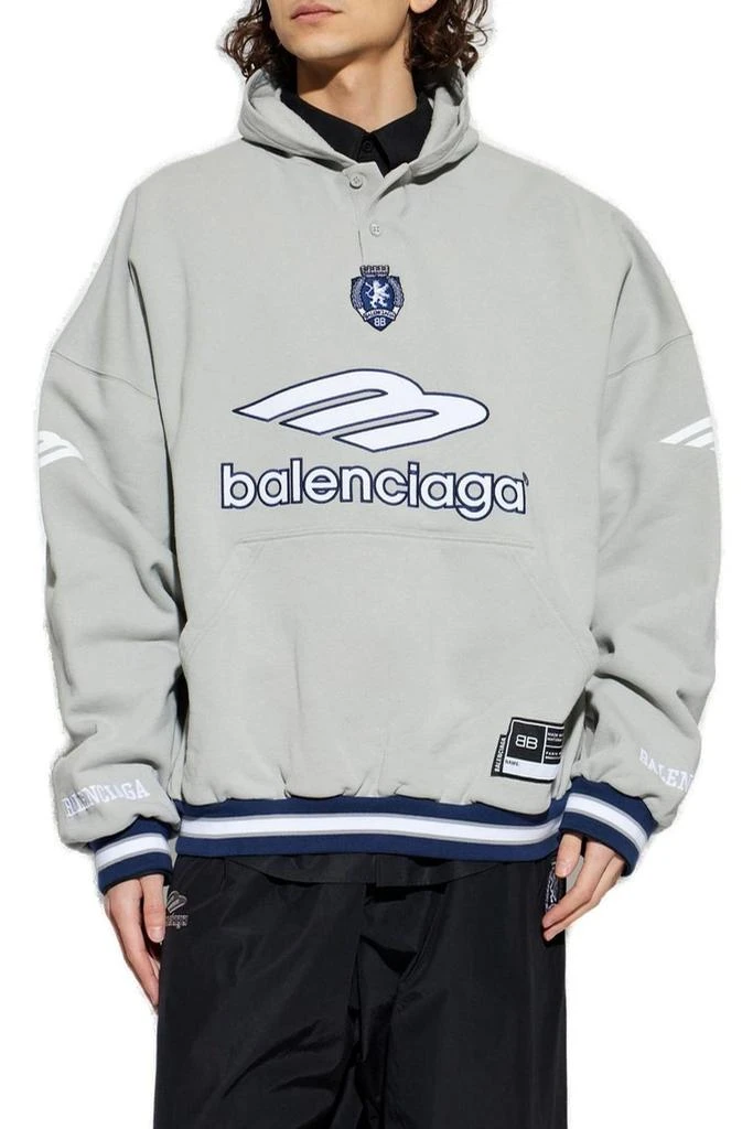 Balenciaga Balenciaga Logo-Detailed Polo Hoodie 2