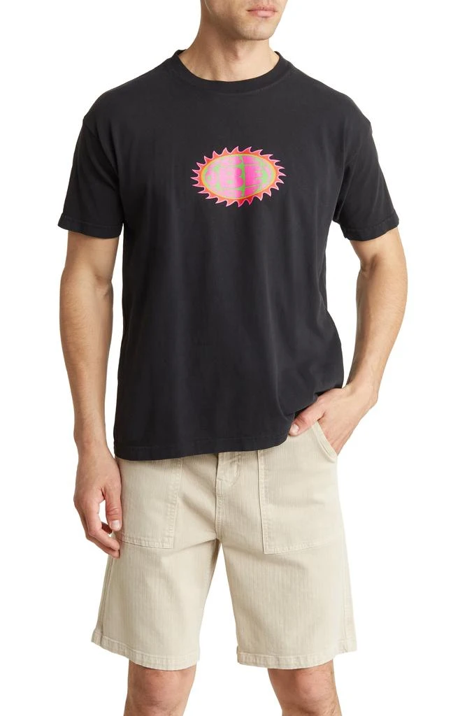 Obey Sawtooth Logo Graphic T-Shirt 1