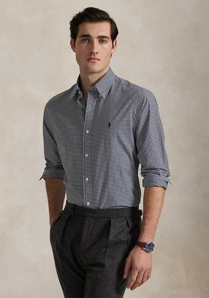Ralph Lauren Classic Fit Gingham Stretch Poplin Shirt