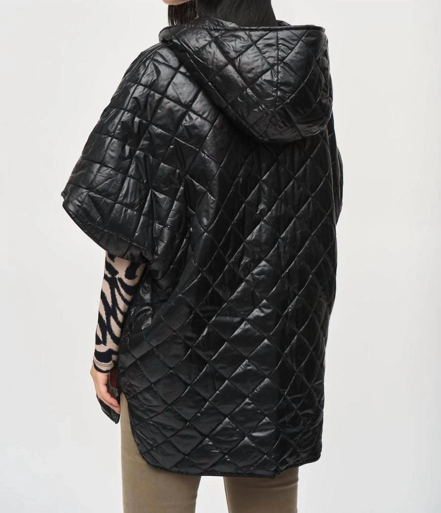 JOSEPH RIBKOFF Joseph Ribkoff - Reversible Quilted Hooded Cape 2