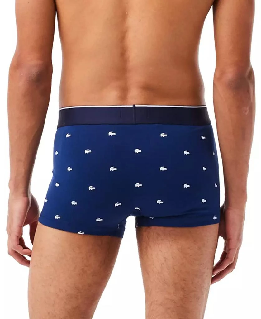 Lacoste Men's 3-Pack Lifestyle All Over Print Trunks 3