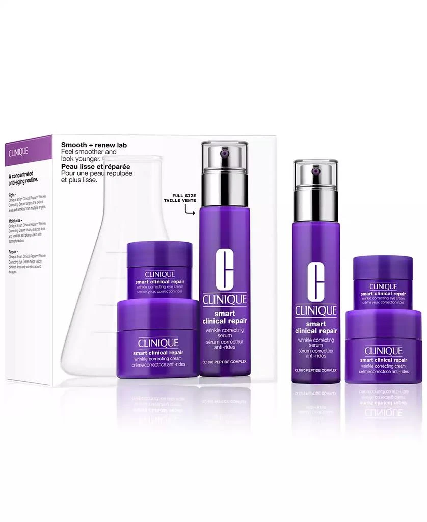 Clinique 3-Pc. Smooth + Renew Lab Skincare Set 1