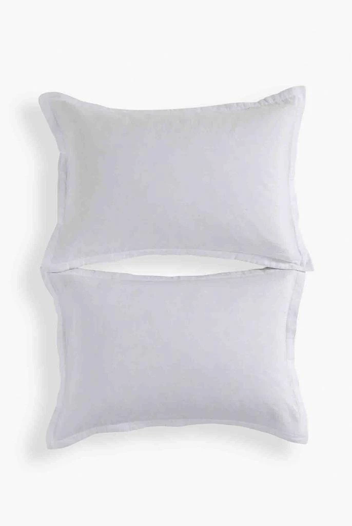 Christy Organic retreat relaxed feel 100% organic cotton king pillowcase pair 1
