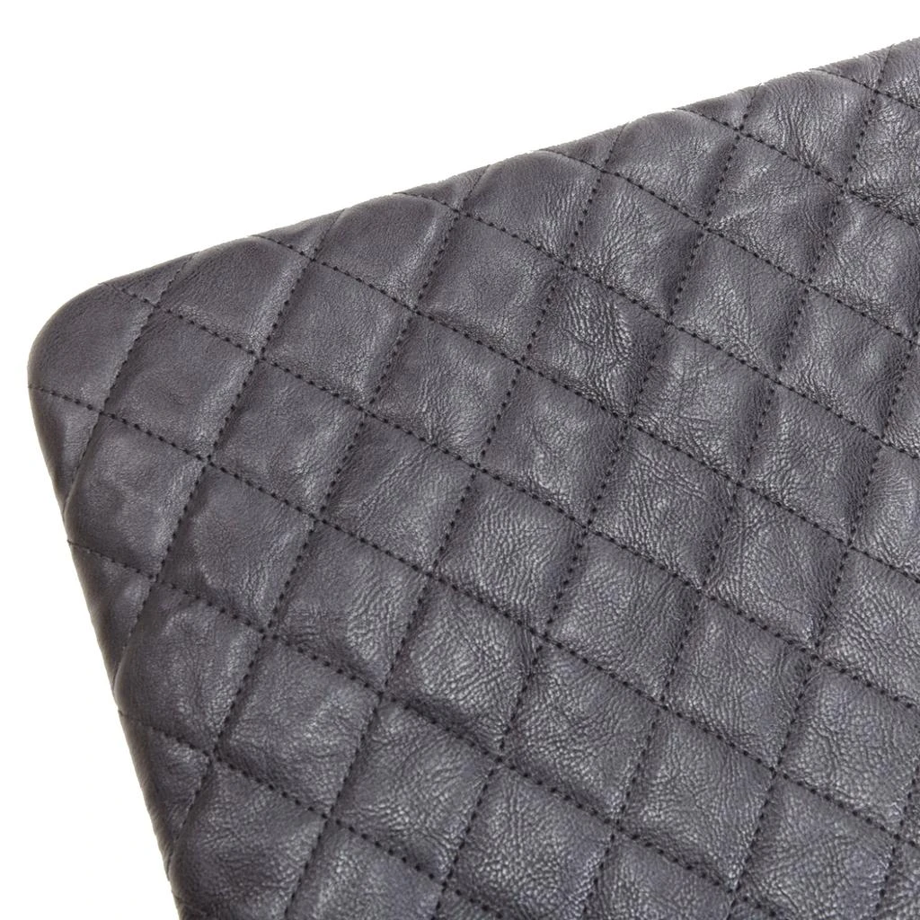 Chanel large boy o case quilted leather chain trim t pouch clutch bag 6