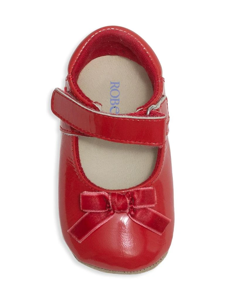Robeez Baby Girl’s Patent Leather
Bow Mary Jane Shoes 4
