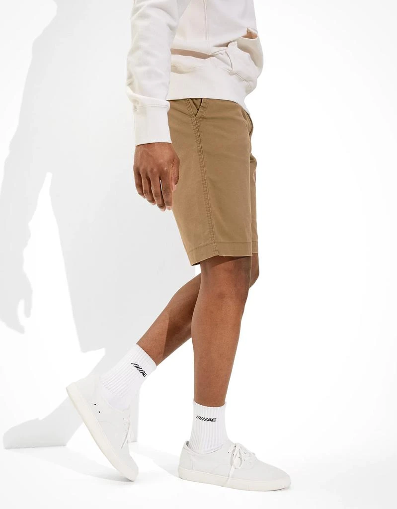 AE AE Flex 12" Longer Length Lived-In Khaki Short 5