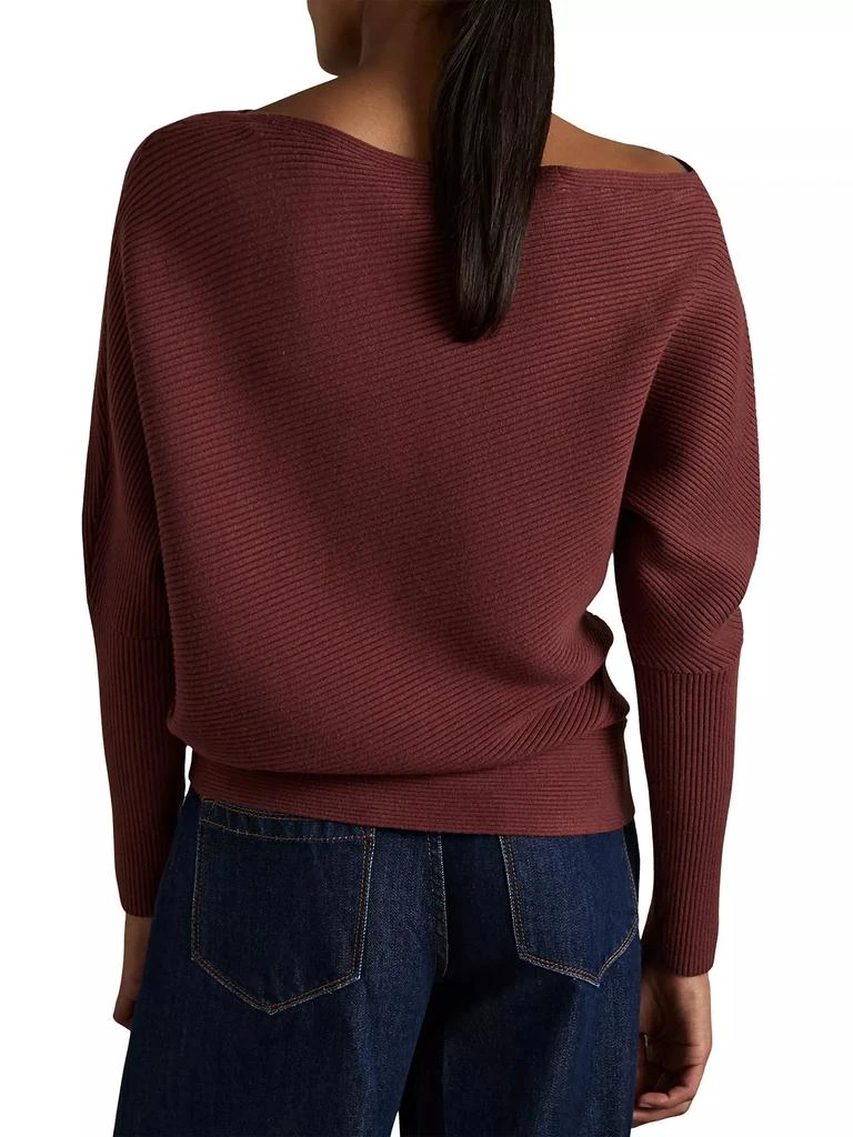 REISS Lorna One-Shoulder Sweater 5