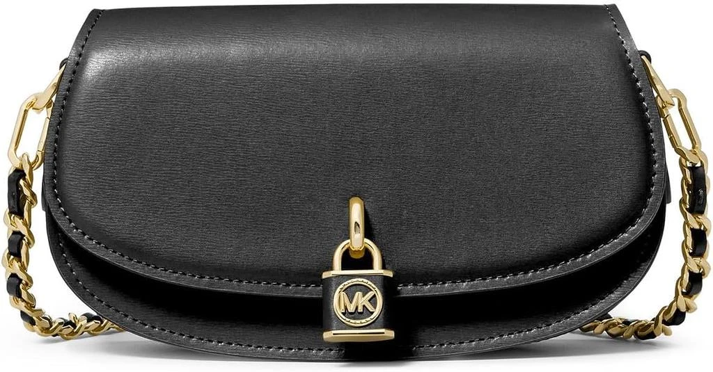 Michael Kors Michael Michael Kors Mila Small East/West Chain Sling Messenger Black 2