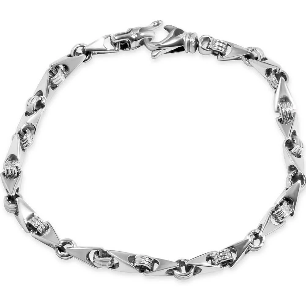 Pompeii3 Men
s Link 14k Gold (22gram) or Platinum (36gram) 5.5mm Bracelet 8.5"