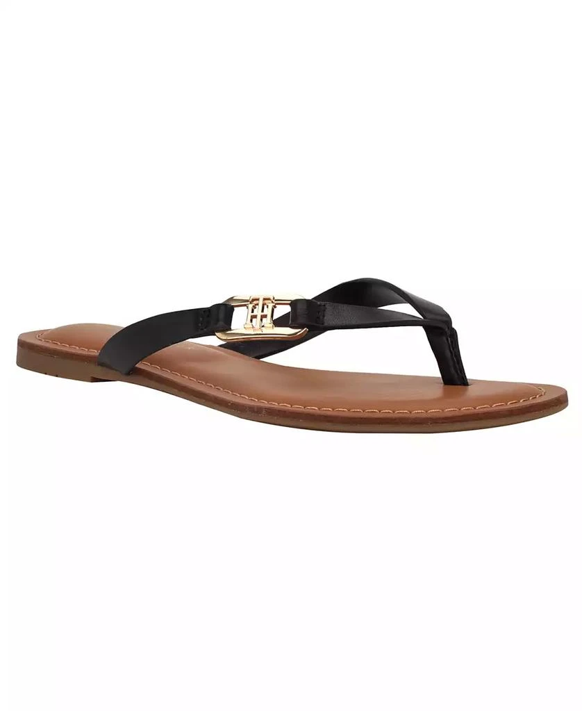 Tommy Hilfiger Women's Liande Logo Flat Thong Sandal 1