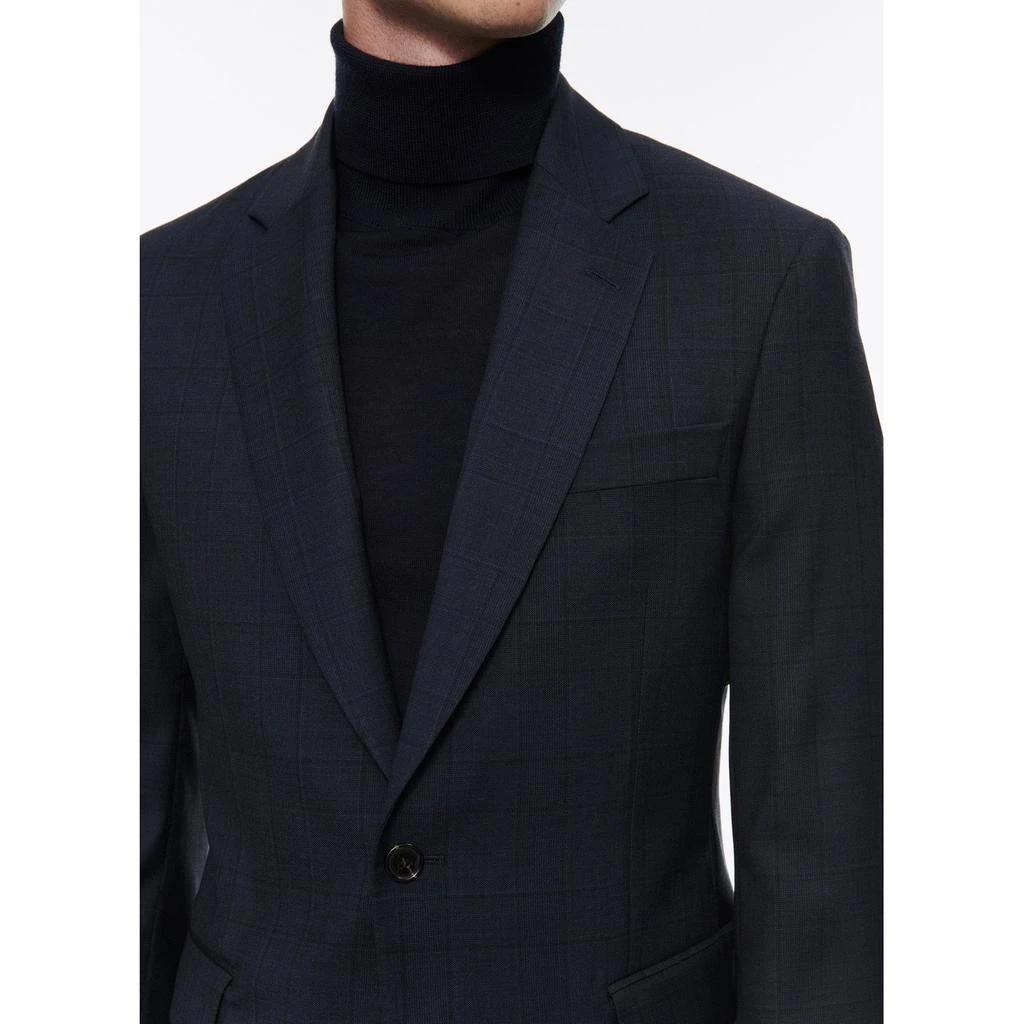 预计3周后发货 Fursac Costume 2 Pièces En Laine À Motif Prince De Galles - Marine - Homme 3
