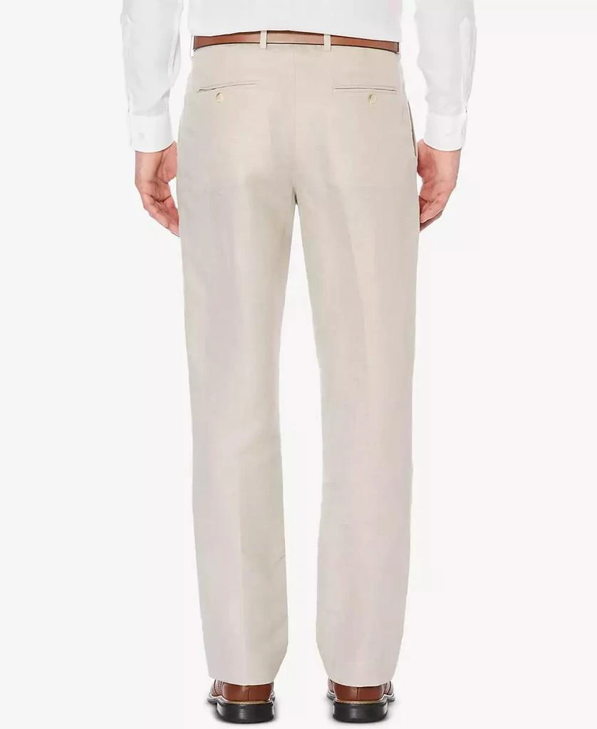 Perry Ellis Men's Classic-Fit Linen Blend Herringbone Pants 2