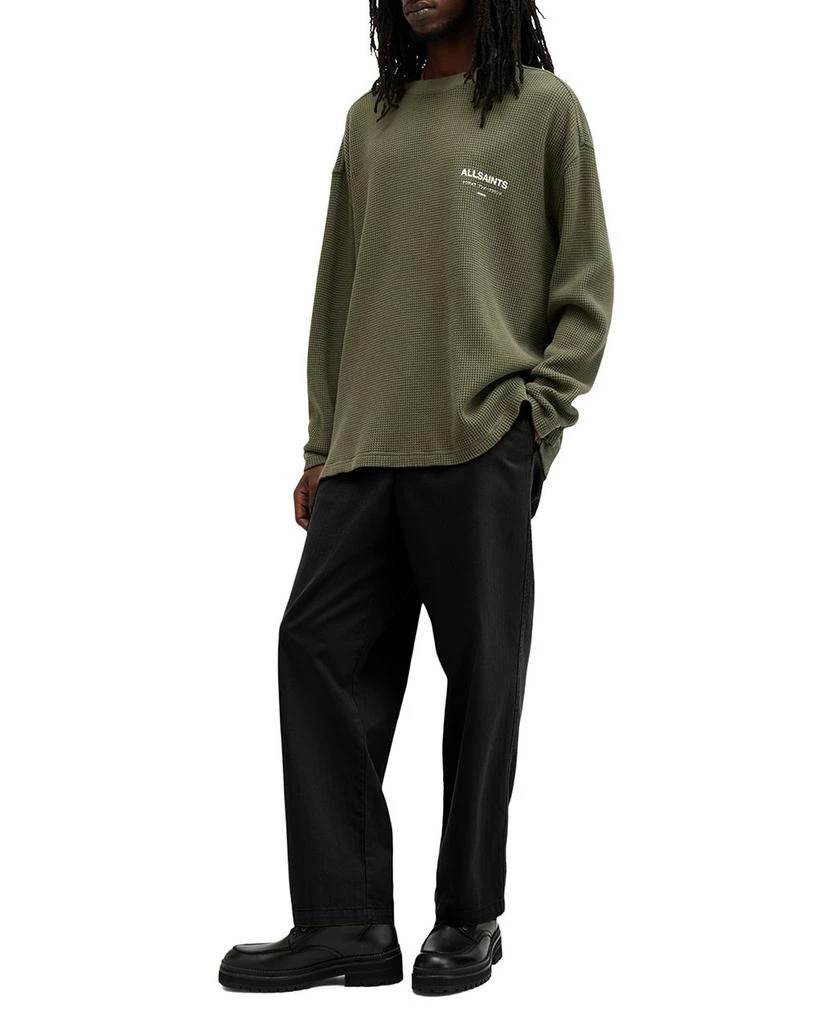 ALL SAINTS Crypt Long Sleeve Waffle Crew 6