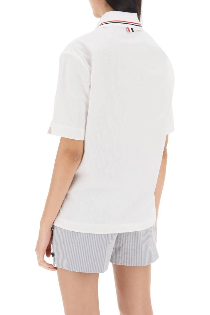 Thom Browne Thom browne seersucker polo shirt 3