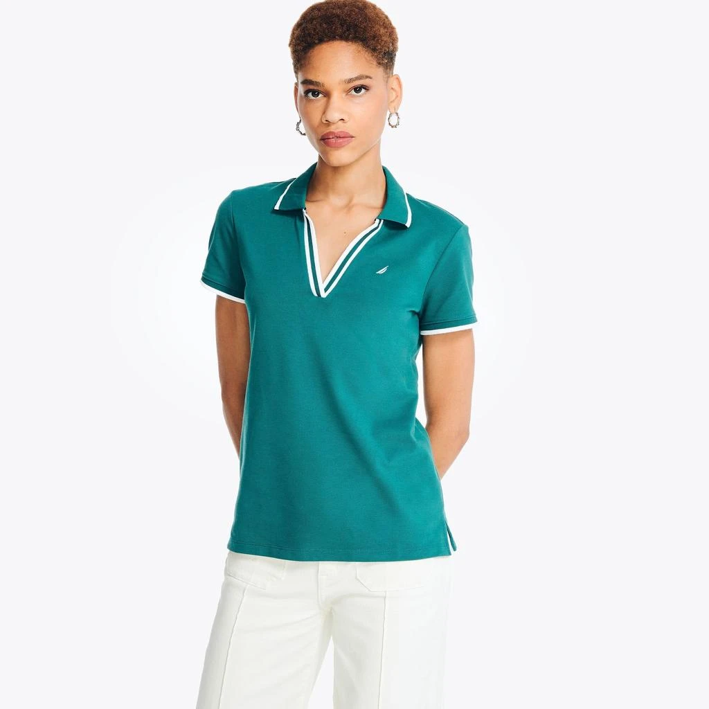 Nautica Womens Sustainably Crafted Deck Polo 4
