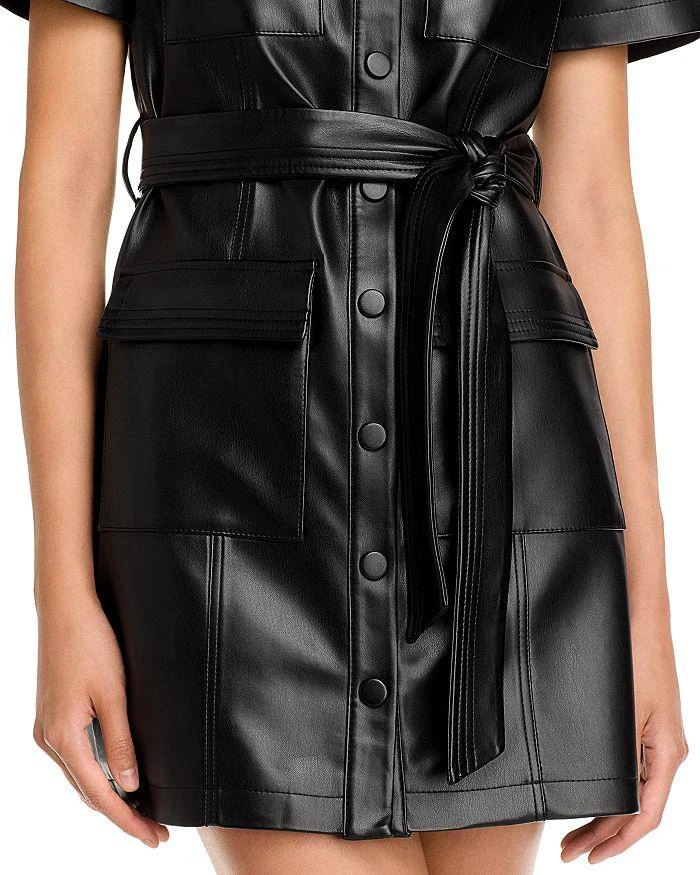 Milly Haven Faux Leather Dress 6