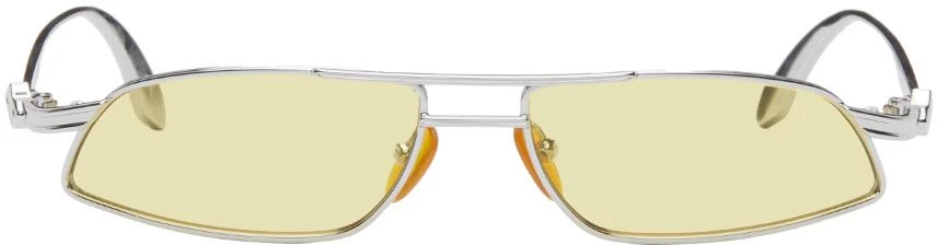 Han Kjobenhavn Silver & Yellow Demo Low Sunglasses 1
