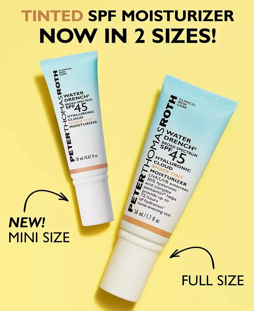 Peter Thomas Roth Water Drench Broad Spectrum SPF 45 Hyaluronic Cloud Sheer Tint Moisturizer 2