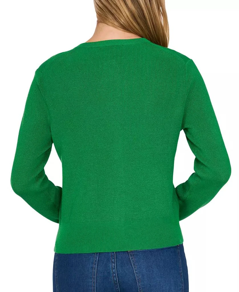 CeCe Women's Button-Front Knit Cardigan 3