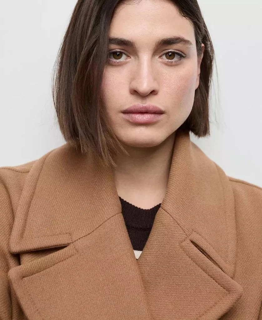 Mango Women
s Belted Manteco Wool Coat 4