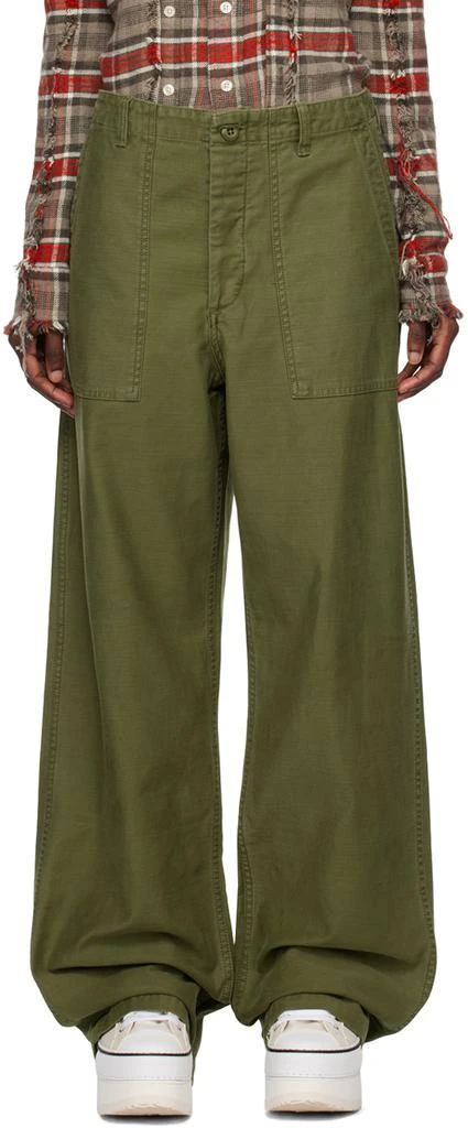 R13 Khaki Utility Trousers 1