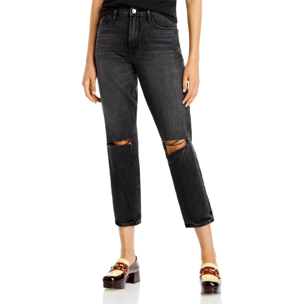 FRAME Le Sylvie Womens High Rise Straight Fit Jeans 1