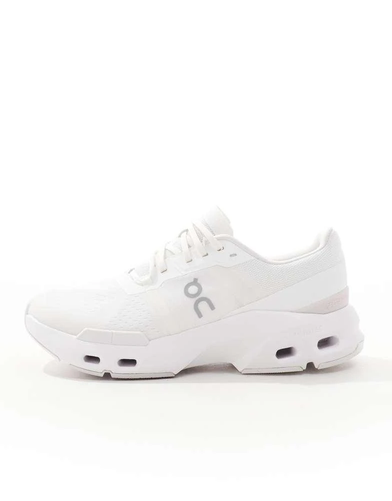 On ON Cloudpulse training trainers in triple white 2