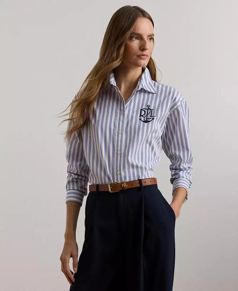 Ralph Lauren Women's Relaxed-Fit Striped Broadcloth Shirt 1
