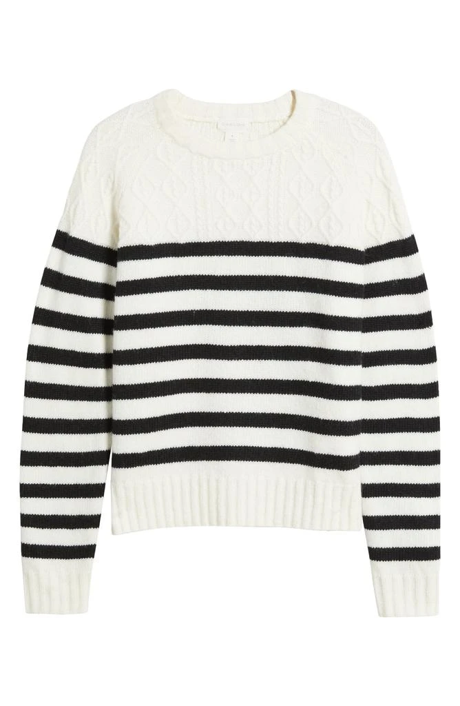 Caslon Stripe Crewneck Sweater 5