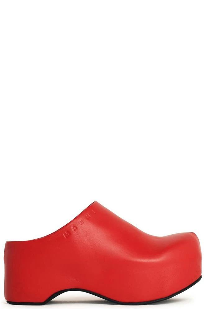 Marni Marni Logo-Embossed Slip-On Clogs 1