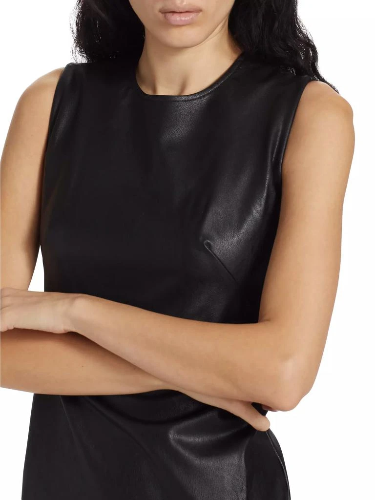 SPANX Faux Leather Sheath Dress 6
