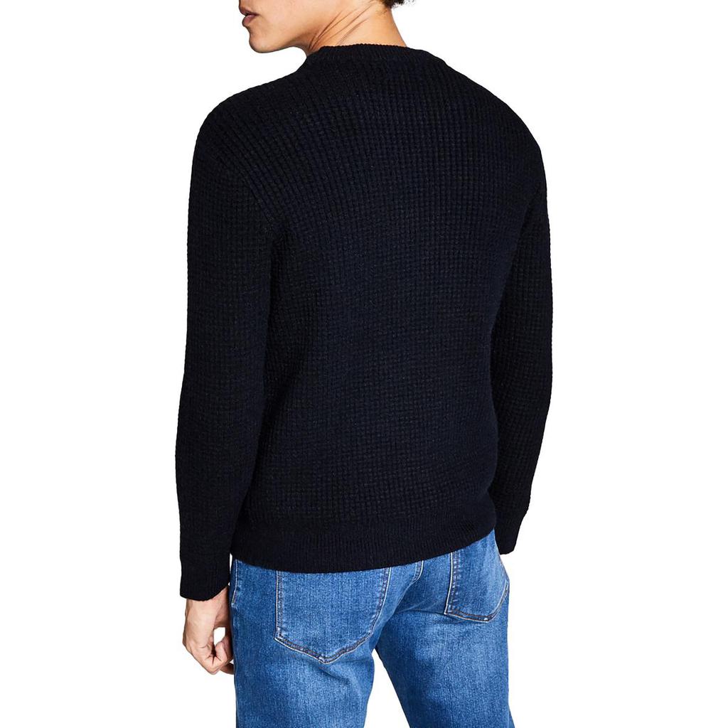 And Now This Mens Waffle Knit Office Pullover Sweater