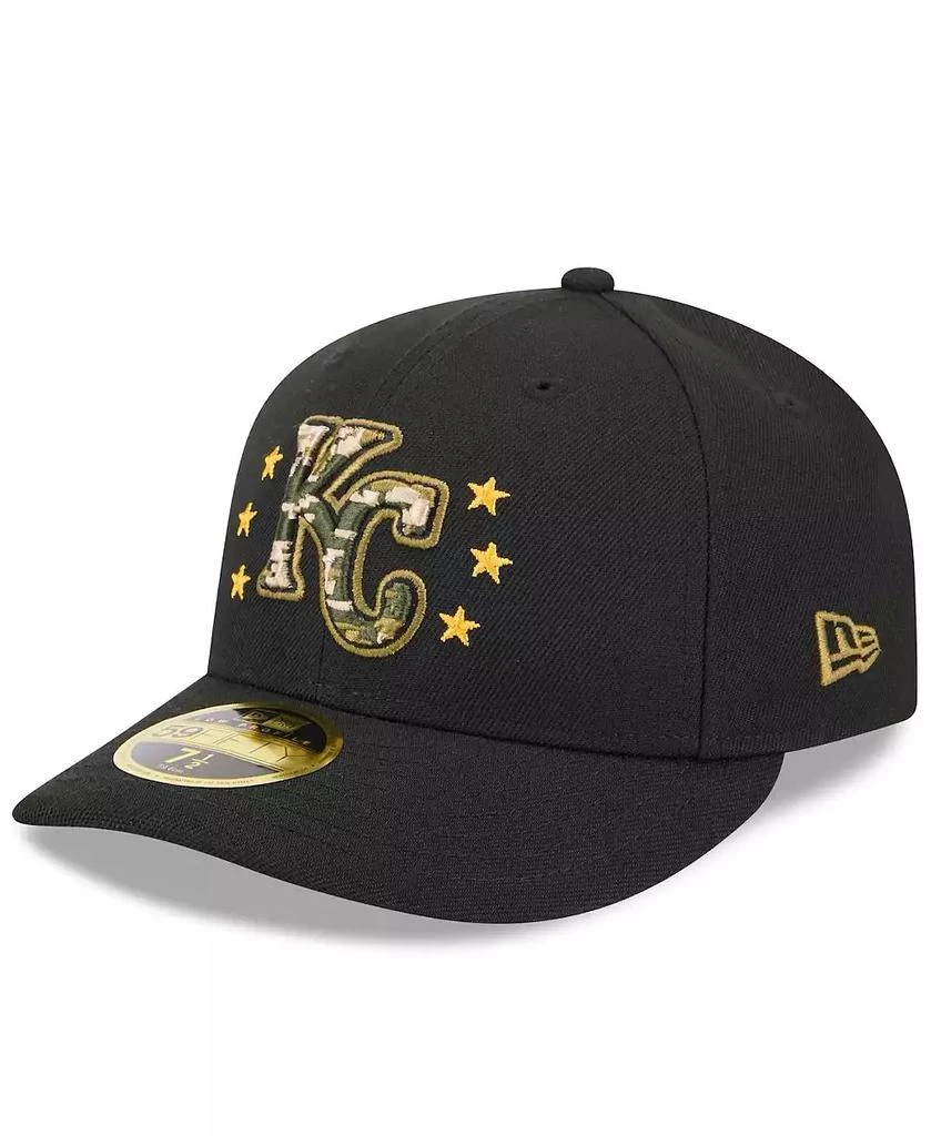 New Era Men's Black Kansas City Royals 2024 Armed Forces Day Low Profile 59FIFTY Fitted Hat 4