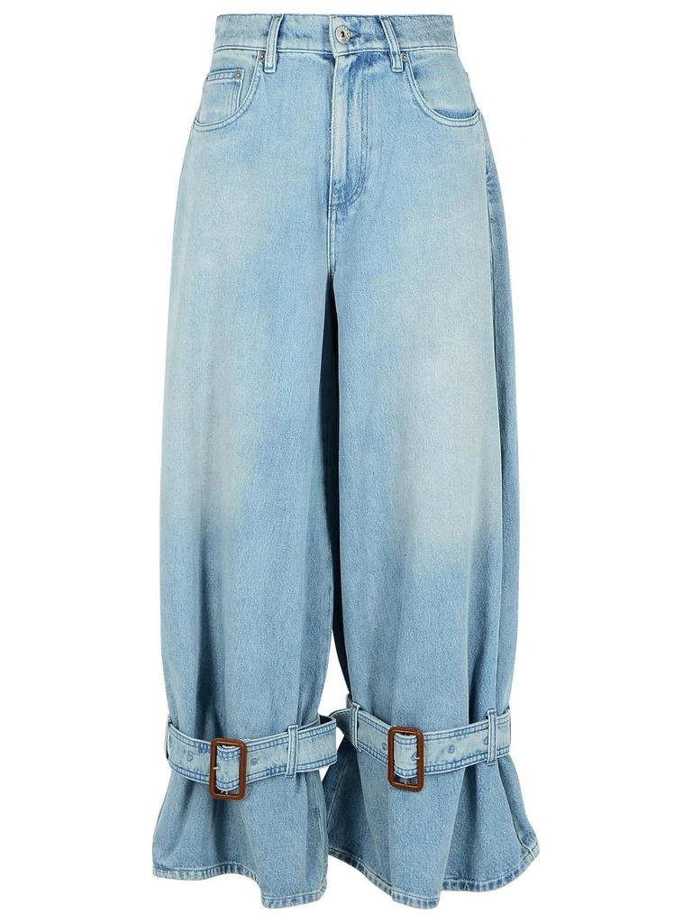 JW Anderson JW Anderson Buckled Cuff Denim Jeans 1